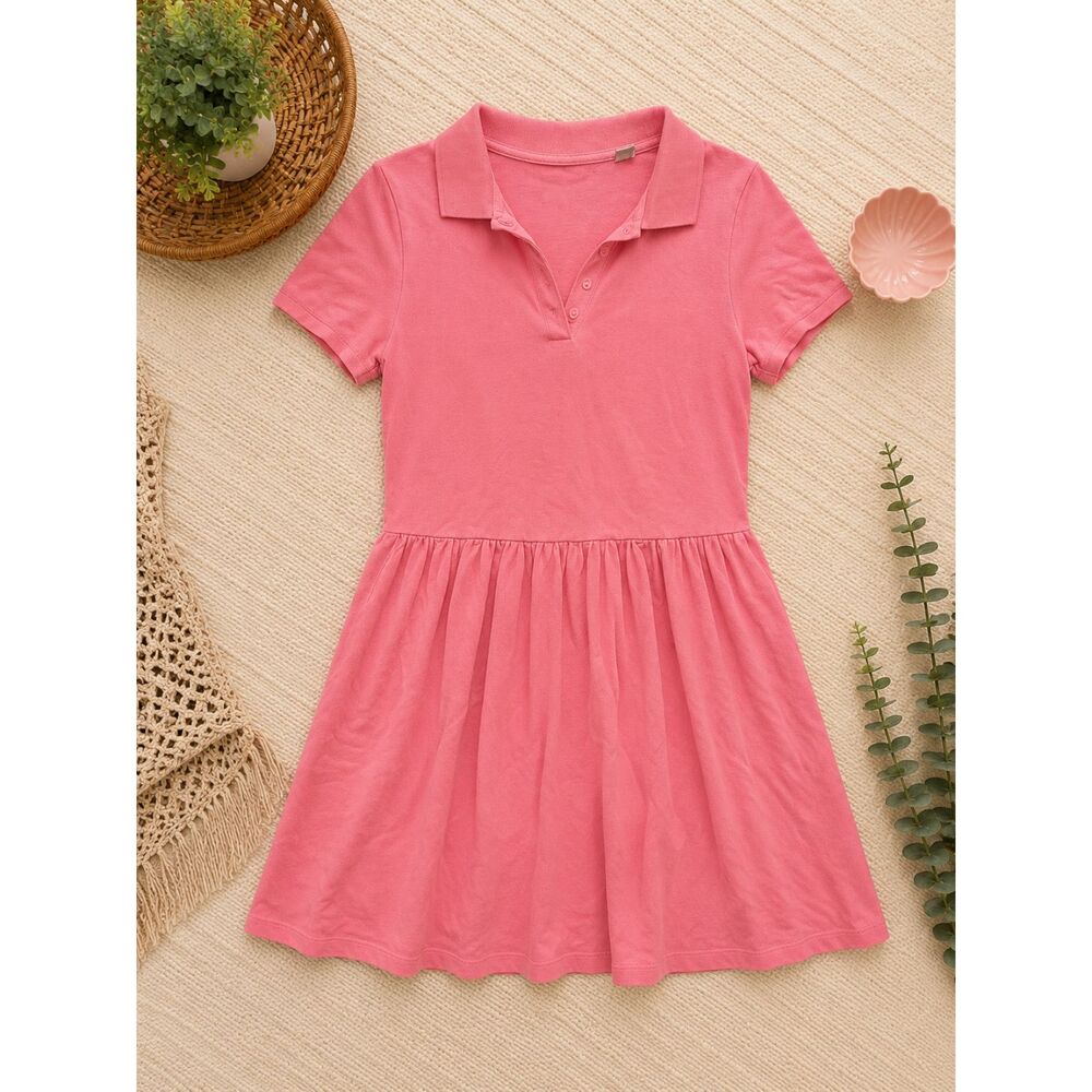 Liz Claiborne Golf Pima Cotton Pink Polo Dress Women's Large L/G